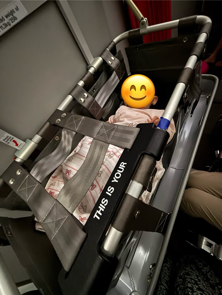 ジェットスターのバシネット