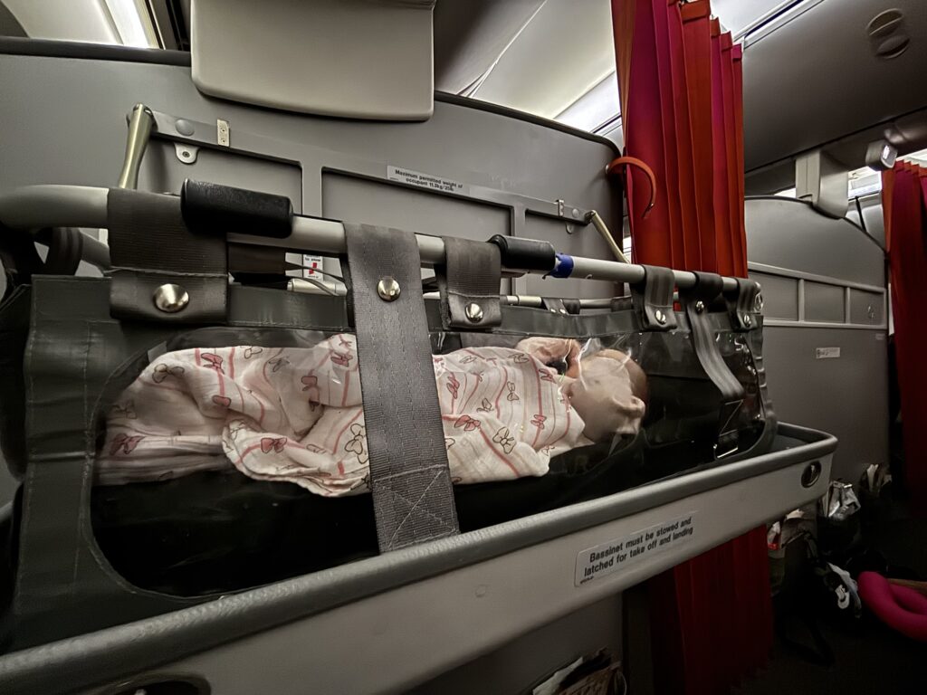 ジェットスターのバシネット